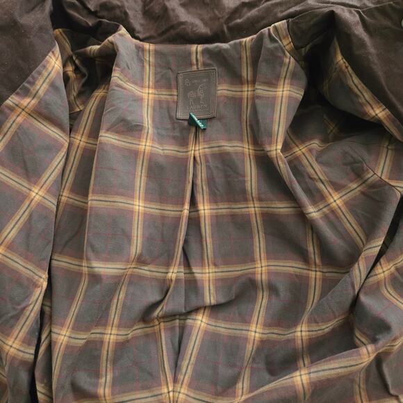 Lauren Dry Goods Vintage 90's Dark Brown Hooded Chore Work Barn Jacket, Size Med - Picture 9 of 13